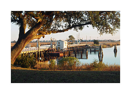 Sunset Beach Bridge Print